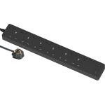 Schneider Electric 施耐德電氣 TSH36ACUSB_3_DG 13A六位 安全拖板連獨立開關 連LED指示燈及兩位USB充電插座 30W PD3.0 Type A+C (連3米線) (石墨灰)